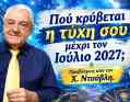 Πού κρύβεται η τύχη σου μέχρι τον Ιούλιο 2027; Προβλέψεις από τον Χρίστο Ντούβλη.
